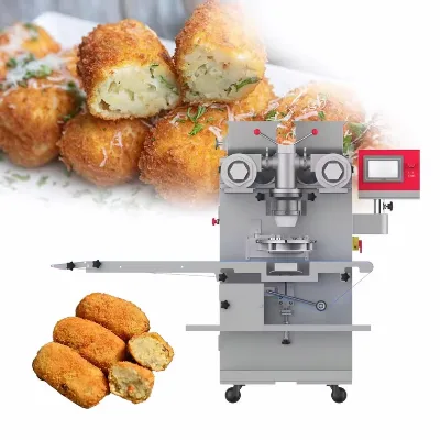 Fully Automatic Food Grade Maamoul Encrusting Machine Stainless Steel Kubba Production Line