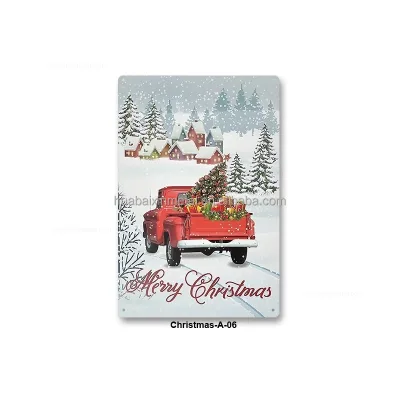 Christmas Gothic Tin Iron Art Decoration Wall Boards-Add a Mysterious Touch to Your Space