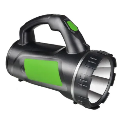 Cross Border Strong Light Carrying Light LED Searchlight Outdoor Super Bright Far Shooting Rechargeable Flashlight Emergency Hom