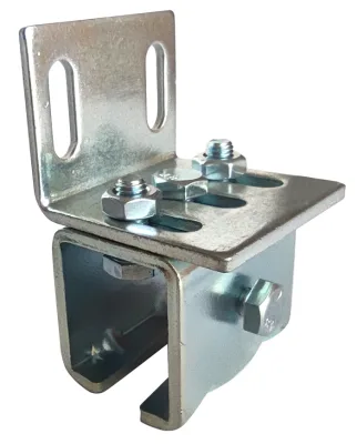 Steel Modern Fixing Track Rail Bracket for Gate Catcher with Smooth Rolling