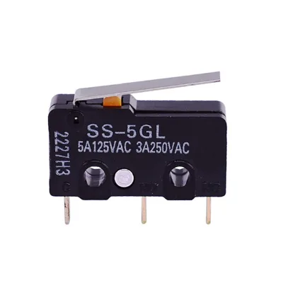 Micro Limit Switch SS-5GL Microswitch 5A 125V 1.47N 3D Printer Parts 3A Mini Mouse Button Fretting Part Copper Accessories