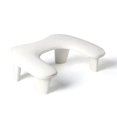 High Quality PU Leather U-Shaped Armrest Pillow Professional New Design Universal Nail Salon Supplies Portable Steel ABS