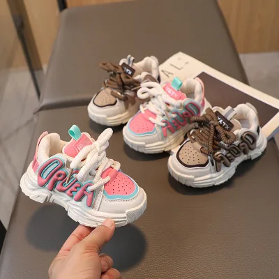 Wholesale Walking Style Custom Logo Kid's Shoes Soles Patent Leather Boys Girls Sneaker Outdoor Shoe Soles