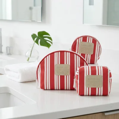 Personalized Eco-friendly Recycled Tyvek Sea Stripe Pattern Coin Bag Purse Women Key Chain Tyvek Small Change Wallet