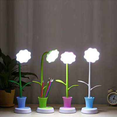 2022 New Designer Table Lamp Modern Led Table Lamps Sunflower Pen Holder Table Lamp