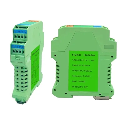 DC One in and One Out 4-20mA Analog Output Turn Isolator 24V PLC Detect Signal Conditioner Potentiometer Module