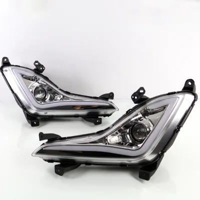 For Hyundai Elantra 2014-2015 LED Daytime Running Light (DRL) 12V Policy with Yellow Light New 6000K Color Temperature