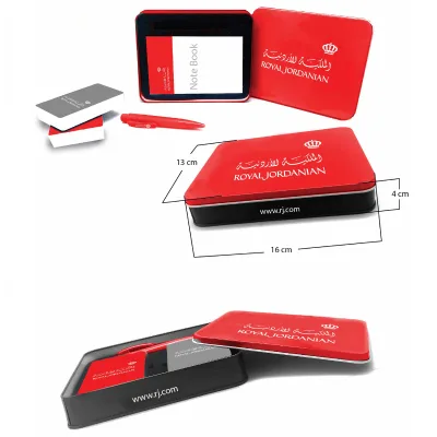 Customized Tin Box Packing Double Decks Promotional Playing Cards