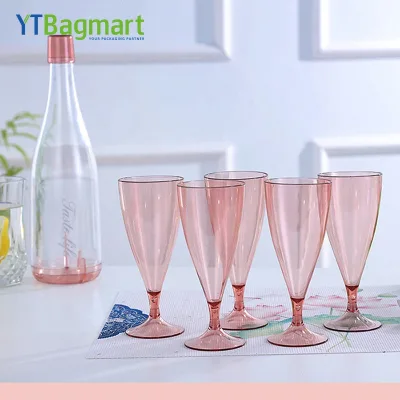 Plastic Red Wine Glass Wedding Toasting Champagne Glasses Drink Cup Party Marriage Wine Decoration