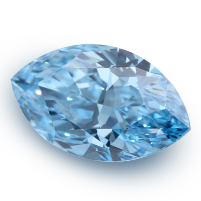 Lab Grown Diamond Blue  Marquise Shape Excellent Cut with VVS1 Clarity From Goldleafjewelry