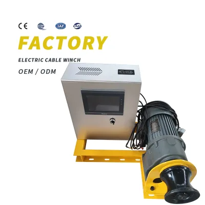 Electric Cable Winch for Large Cable Laying Small Diamond Reduction Motor Motor Intelligent Programming Winch