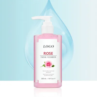 Wholesale Organic Moisturizing Whitening Cream Cleanser with Rose Herbal Ingredients Face Wash for All Skin Types China