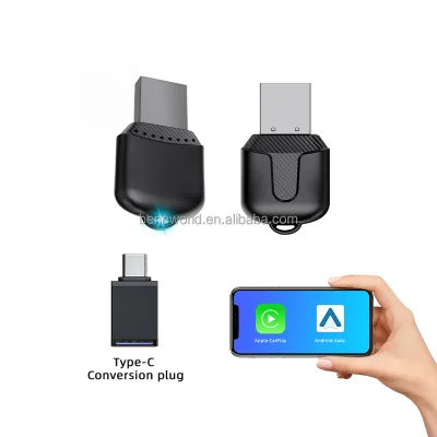 OEM ODM Good Price Portable Wireless Mini USB Dongle 2 in 1 Wired to Wireless OTA Upgrade Mobile Accessories