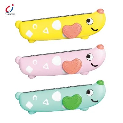 Chengji Wholesale Early Educational New Toy Melodica Musical Instrument Kids 16 Hole Cartoon Dog Harmonica Toy for Beginners