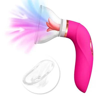 Hot Sale 8 Sucking & 5 Licking Modes Sucking Vibrator,Clitoris Nipple Suction Stimulator Clitoral Sucking Tongue Vibrator