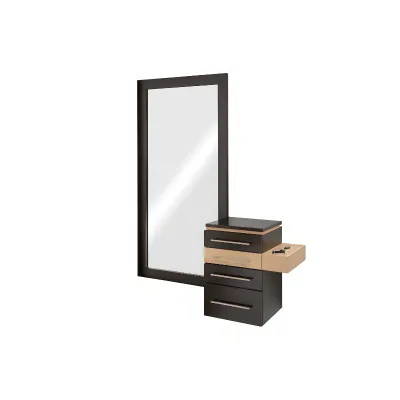 Wholesale Modern Wood Eco-Friendly Makeup and Salon Mirrors for Salon Mall & Living Room Commercial Use