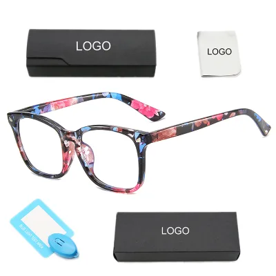 2022 Custom Logo Cheap Fashion Adults Anti Bluelight Blocker Blue Light Blocking Filter Computer Glasses With Case