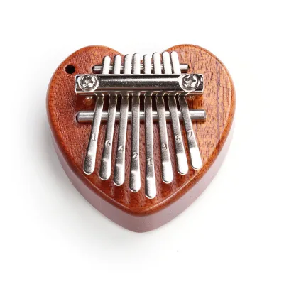 Factory Direct Handmade Portable Mahogany Wood Kalimba Thumb Piano with Resonance Box Musical Instrument Accessories