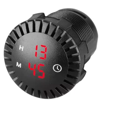 12V/24V Car Panel Electronic Clock Automotive Car Boat Motorcycle Touch Digital Clock LED Display Electronic Clock Waterproof