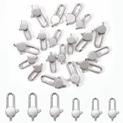 Stainless Steel Long Lobster Claw Clasp Eye Snap Trigger Swivel Spring Hooks for Men & Women's Jewelry Making