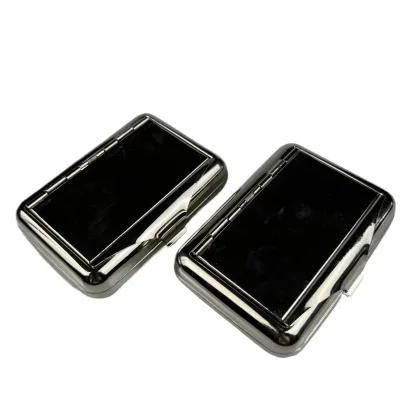 Portable Metal Cigarette case 20 Cigarettes Clamshell Open Storage Box Holder Travel Outdoor Smoking Tools