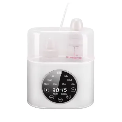 Round Screen Double Bottle White Color Portable Baby Food Heating Rechargeable Electric Baby Bottle Warmerfor Baby