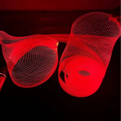 Length Customized RGBW LED IP65 DMX Optic Fiber Woven Mesh Lighting Kit App/Remote Control for Indoor/Outdoor Tree Decoration