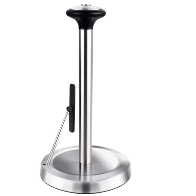 Hot Sales Kitchen Paper Holder Stainless Steel Kitchen Roll Holder Vertical Paper Towel Rack
