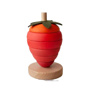 2024 Wooden Stacking Fruits Stacking Toys Perfect Baby Gift