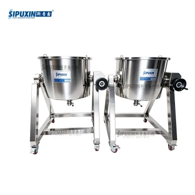 Hot Sale Food Grade 300L Mobile Hand Crank Tilting Open Top Storage Tank