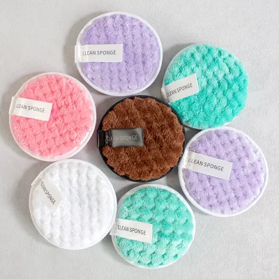Facial Cleansing and Makeup Removal Pads Multi-layer Design Sensitive Skin Instant Water Absorption Eco-friendly Reusable 10CM
