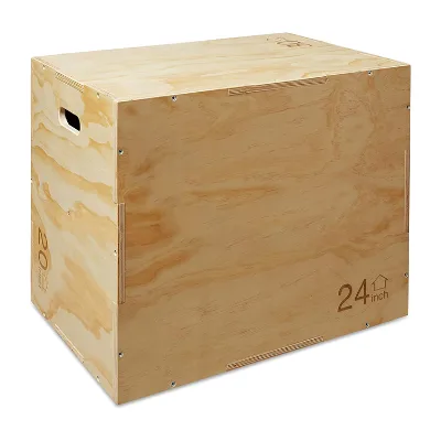 Gym 3 in 1 Wood Jumping Plyo Box for Training and Conditioning