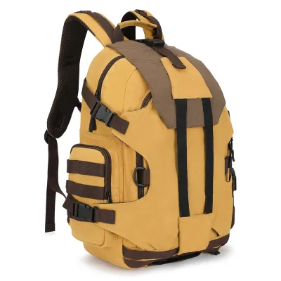 Factory Large Capacity Waterproof Design Canvas Laptop Hiking Backpack for Outdoor Hiking Students Travelers