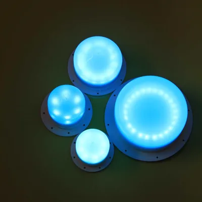 Custom Screw Plastic LED Module Replacement Lamp Base with High Brightness 16 Colors IP67 Waterproof Energy Efficient