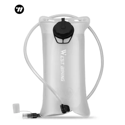 WEST BIKING 2L Water Bladder Bag Portable Bicycle Bike Cycling Water Bag Outdoor Camping Sports Hiking Transparent Water Bag