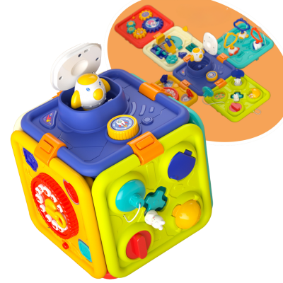 Multi Function Children Montessori Box Set Sensory Montessori Busy Box Color Montessori Light Led Educational Cube