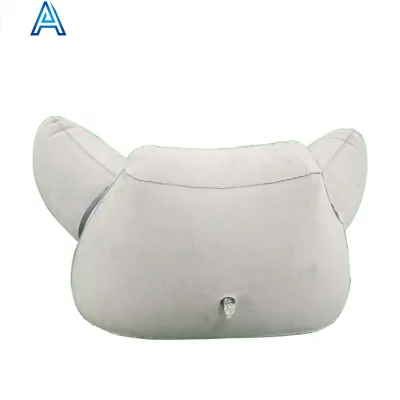 New Design High Quality Vinyl PVC Inflatable Back Pillow Waist Rest Pillow for Office Chair Passenger Back Support Pillow