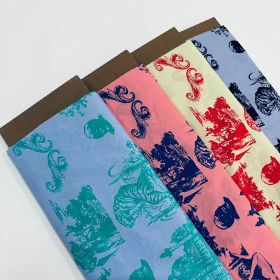 Quality Textile Digital Print 4 Colors Eco-Friendly for Cotton Stretch Woven Fabric Plain Haweiian Shirts