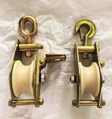 Sheave Lifting Hoisting Block Tackle Steel Cable Roller Pulling Pulley