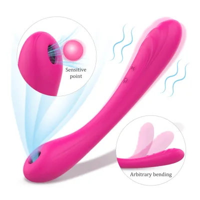 Sensitive Point Strong Suction Mouth Vibrator Arbitrary Bending 9 Modes Clit Sucker Massager