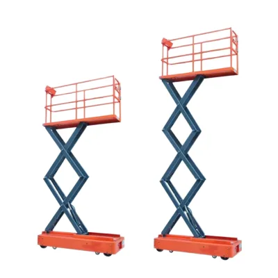 250kg Capacity Hydraulic Tomato Picker Machine Greenhouse Scissor Trolley Lifting Equipment