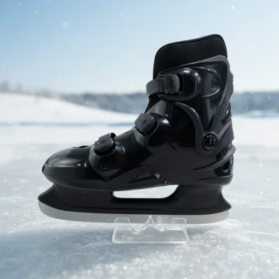 Custom Logo Available Unisex Winter Ice Skates All-Season Use High Quality Stainless Steel Chassis for Ice Rink Rental