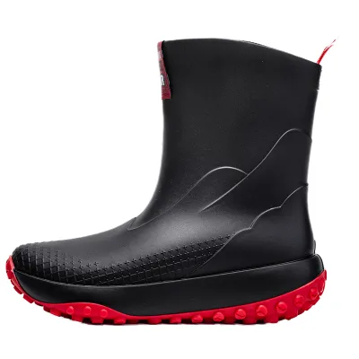 Waterproof PVC Rain Boots Non-Slip Comfortable Slip-On Shoes Water Shoes for Commute Hiking Stream Tracing Gardening