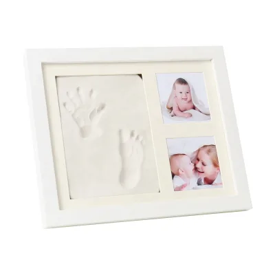 Baby Handprint Footprint Keepsake Kit DIY Picture Frame Bubzi Co Hand Print Mold Kit