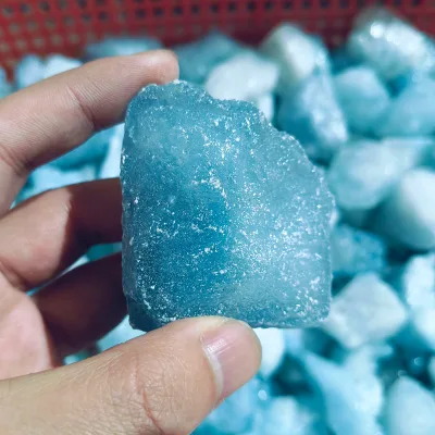 Wholesale Natural Medium Quality Blue Aquamarine Crystal Gemstone Price for Natural Aquamarine Stone