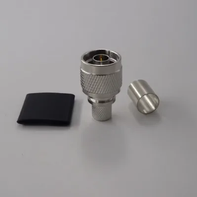 RF Connector 50ohm N Type N Male Plug Crimp Straight Connector for LMR400 Coaxial Cable