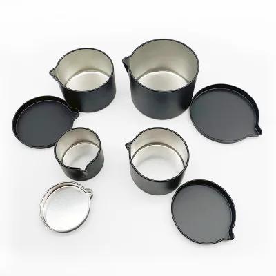 Factory Direct Round Black Metal Jar Candle Can Pointed Mouth Special-Shaped Aromatherapy Tin Cans Sealed Tinplate Boxes