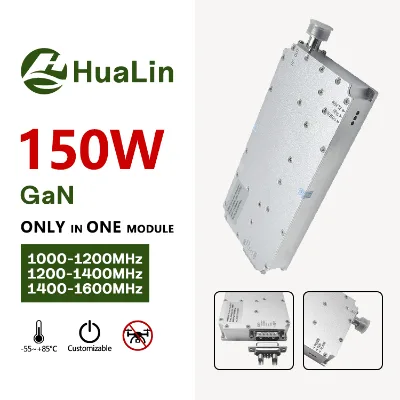 150W 1000-1200MHz /1200-1400mhz/ 1400-1600mhz L-Band RS485 Control Wideband RF Power Amplifier C-UAS