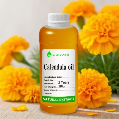 Organic Vegan Calendula Officinalis Seed Oil Cold Pressed 100% Pure Essential Oil Fresh Aromatherapy Grade Moisturizing