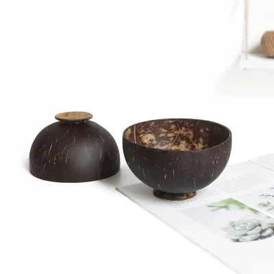 100% Natural Customized Logo Polished Shell Spoon Jumbo Coconut Bowls